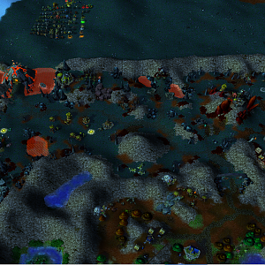 Burning Steppes - This is probably my favourite if slowest area to terrain so far but I do like the result.  It's the Dark Horde's version of Elwynn f