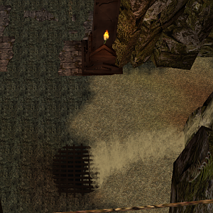 This is something I decided to do after thinking about what happens after the sand falls down into the catacombs. It has to go somewhere so I guess it