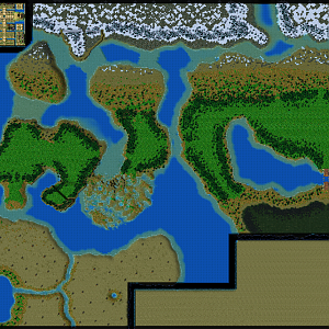 BoA Map - An overview of the entire map. DISREGARD THE GLITCHED BRIDGE, IT IS ABOVE THE WATER.