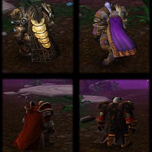 Added Cloak:
- Tauren Warrior
- Draenei Paladin
- Dwarf Warrior
- Pandaren Monk (Shared texture with his shoulder)