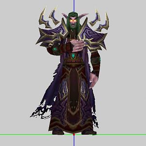 Night Elf Warlock
Using mix and match texture combination between Warlock and Druid.

Final Recreation size: 142 kb