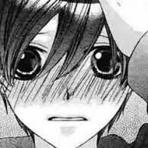 Haruhi's red face in the manga.
