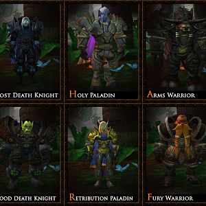 Current Strength Classes (Death Knight, Paladin, Warrior)