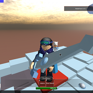 I am holding a cool sword