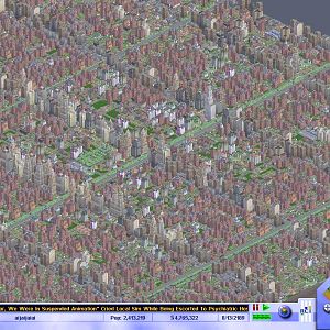 This is one of my my Sim City 3000 cities. I have about 10 over 2 million people cities without using any cheats. My record is 2,6 million city, but I