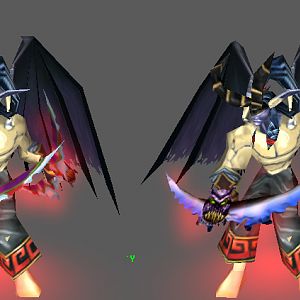 Two differnt version of the skin to Belik (blade change)

What do you like the most :-?