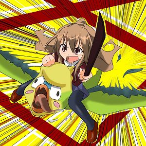 Taiga and Inko from Toradora