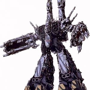 The original SDF-1 Macross in its humanoid form.
