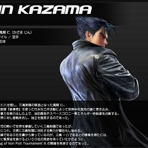 Jin in his new Mishima Zaibatsu outfit :D