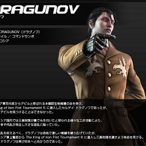 Dragunov, from the PSP version of Tekken 5, now also on Tekken 6!