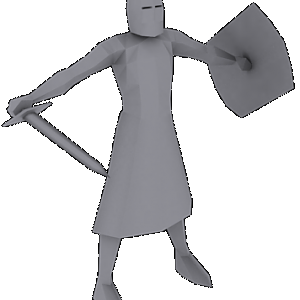 Crusader Swordsman 355 polygons / 616 triangles 
Don't ask about release or something like that, this is not for Wc3!!!