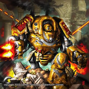 Custodians Dreadnought by andreauderzo