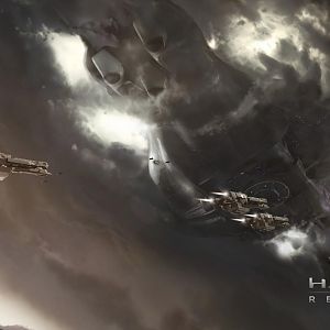 video games clouds flying halo video halo reach spaceships game Wallpaper 2560x1600 www.wallpaperswa.com