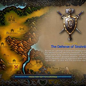 The new loading screen with the blue color of the Human Campaign.
