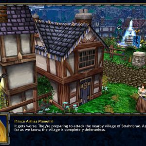 Chapter One featuring Arthas Menethil and beautiful village of Strahnbrad.