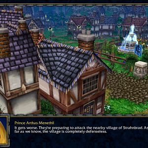 Chapter One featuring Arthas Menethil and beautiful village of Strahnbrad.