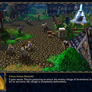 Chapter One featuring Arthas Menethil and beautiful village of Strahnbrad.