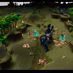 Ravine between natural expansions.