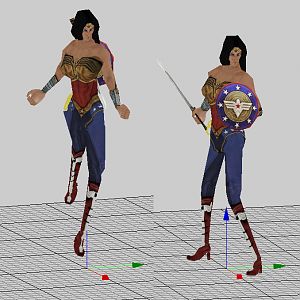 Wonder Woman requested by my mate Andrew, animations are based on the Skills of his Project.
Used for him a Base Mesh I made out of NeilCatorce model