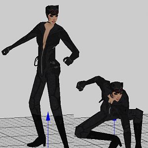 Catwoman requested by my mate Andrew, animations are based on the Skills of his Project.
Used for him a Base Mesh I made out of NeilCatorce models wi