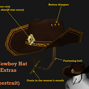 Cowboy Hat
+Extras