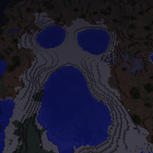 Creepy ass lake formation :P