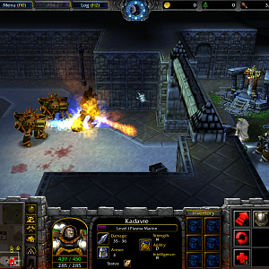Some zombies and prototype imps attacking