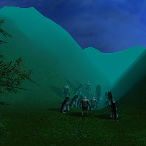 A pack of warg and goblin was going to raid a southern town.