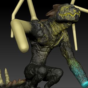Dragonclay with unfinished textures