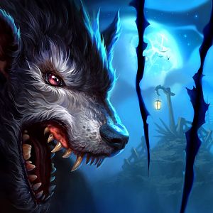 werewolf scratch on moon wallpaper