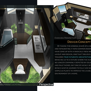 A proposed toilet and bath design
