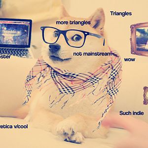 Hipster+Doge