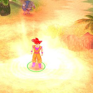 Just Goku being shiny.