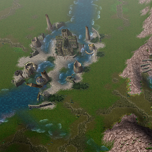 Ruined Osgiliath Warcraft3 Lotr total war v003