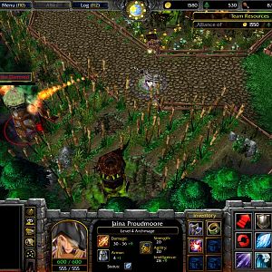 Lady Jaina Proudmoore detects one of the many farmsteads in the region that are affected with the Plague of Undeath.