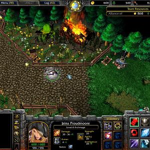 Lady Jaina Proudmoore detects one of the many farmsteads in the region that are affected with the Plague of Undeath.