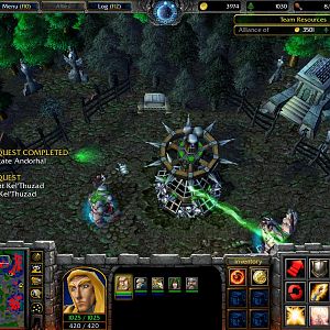 The new Graveyard section of Andorhal where Kel'Thuzad awaits.