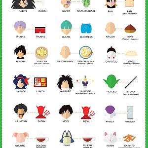DBZ names
