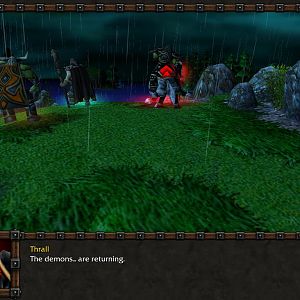 The new terrain of Exodus' first chapter, along with characters. Nazgrel has been updated and units added. Thrall's wolf has been changed and the New