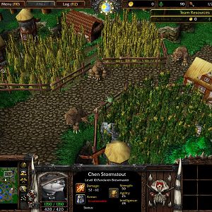 The outlying Human Farmsteads of Exodus02 with it's panicked Villagers all around. Bears are in the woods, but why are the humans hiding?