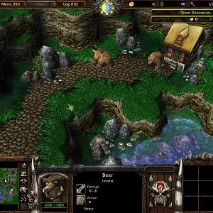 An outlying farmstead, but seemingly abandoned? Bears like this area.