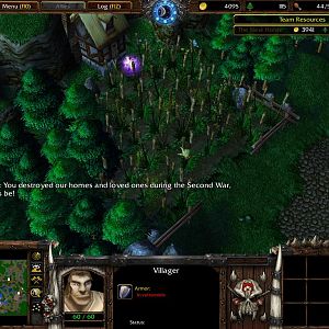 The Invasion of Soutshore's other half and a new farmstead once again seen. Clicking villagers will make them speak, but they can't be killed. Thrall'