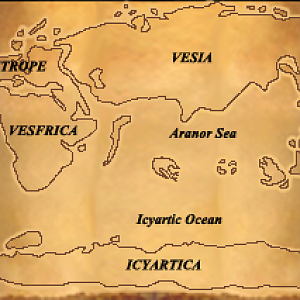 Alpha Vestroya Map (Continental&OceanNames)