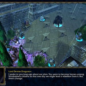 Stratholme's brand new side lore cinematic. Devine Dragunov arrives to his three most loyal lieutenants and speaks to them.