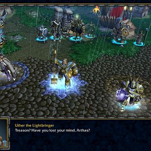 The original cinematic as it appears with the new encampment and terrain.