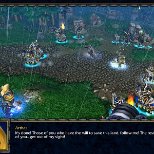 The original cinematic as it appears with the new encampment and terrain.