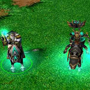 From left to right: Quel'salam, Archmage, Swordmaster and High Elf Ranger.