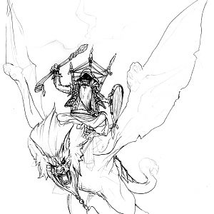 Orc Far Seer on Wyvern