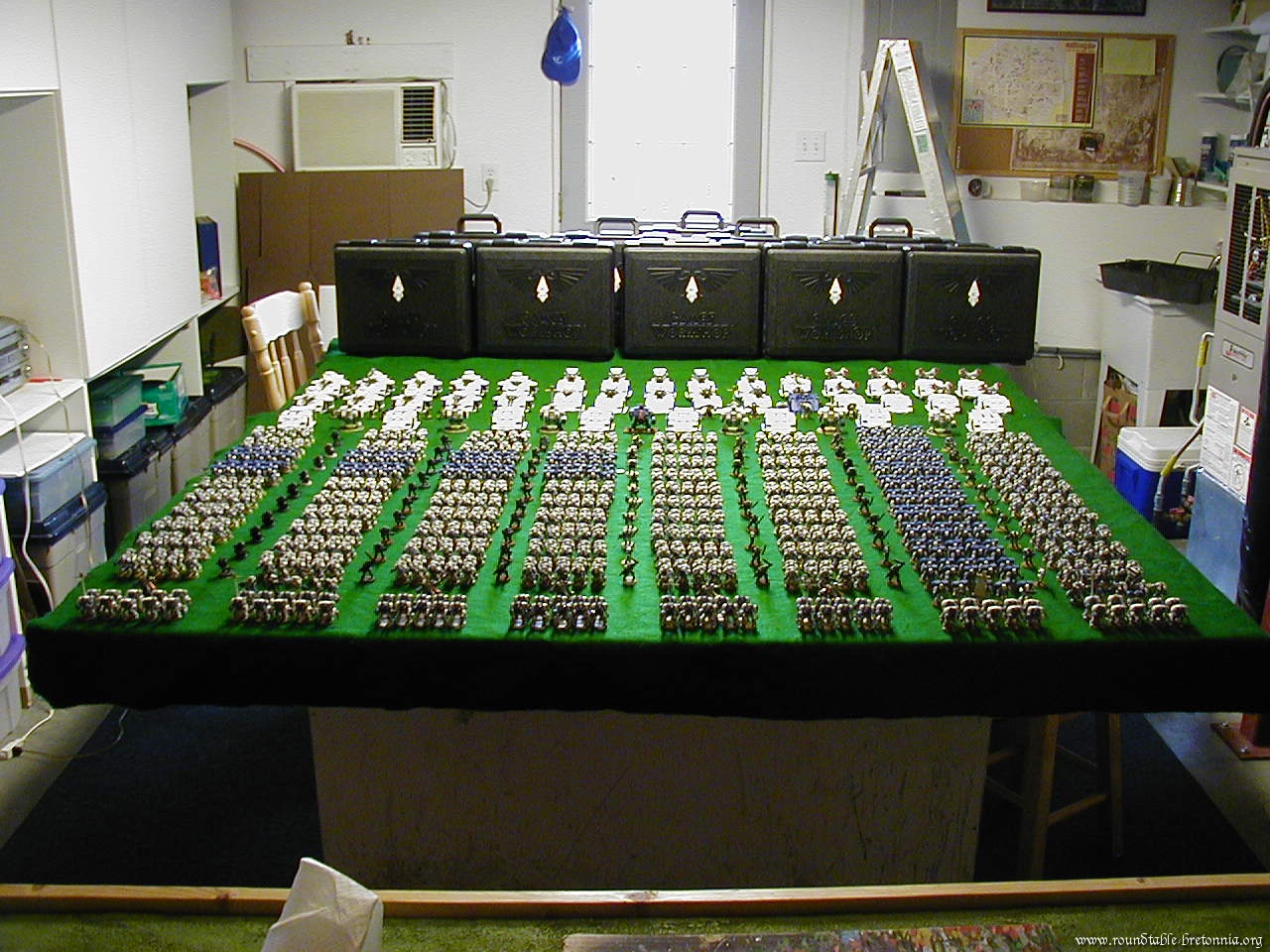 1000 Space Marine Chapter
I wish i had this many. 
gotten from the Web