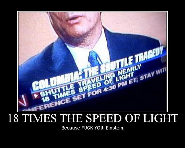 18 times speed of light